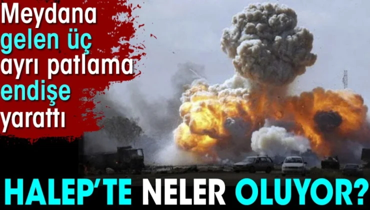 Halep’te 3 Ayrı Patlama: Endişe Yaratıyor