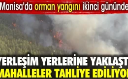 Manisa’daki Orman Yangını İkinci Gününde: İki Mahalle Tahliye Edildi