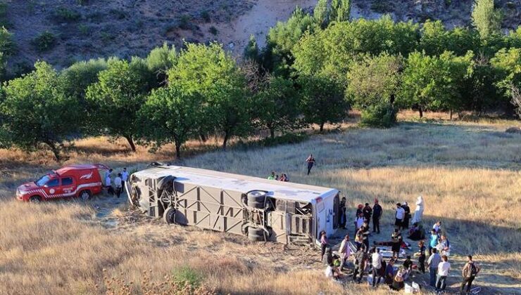 Malatya’da Otobüs Devrildi: 22 Yaralı