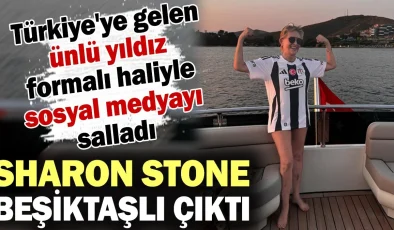 Sharon Stone’un Bodrum Ziyareti: Beşiktaş Forması ve Çiçeklerle Karşılanma