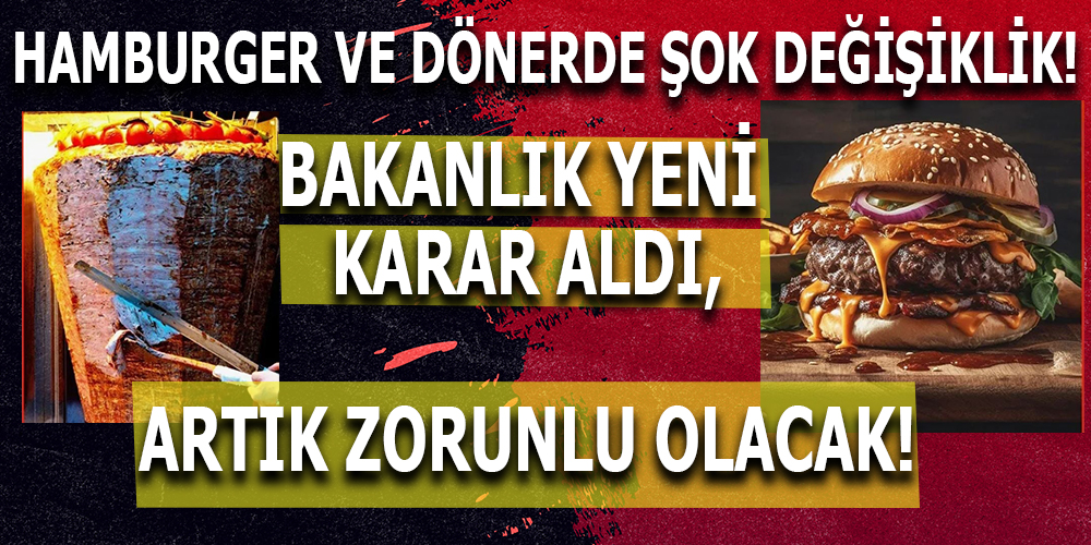 “Yemek Menülerinde Gramaj Zorunluluğu: Döner, İskender ve Hambur