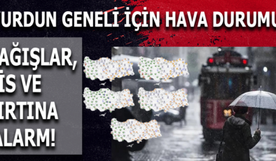 Türkiye Genelinde Hava Durumu: Sağanak Yağış ve Kuvvetli Rüzgar Uyarısı