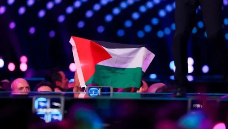 EUROVISION YARI FİNALİNDE GAZZE MESAJI