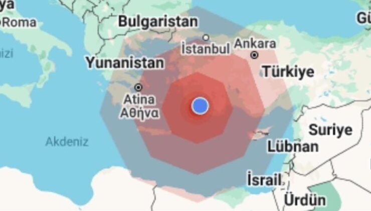 Muğla Marmaris Açıklarında 5.8 Büyüklüğünde Deprem