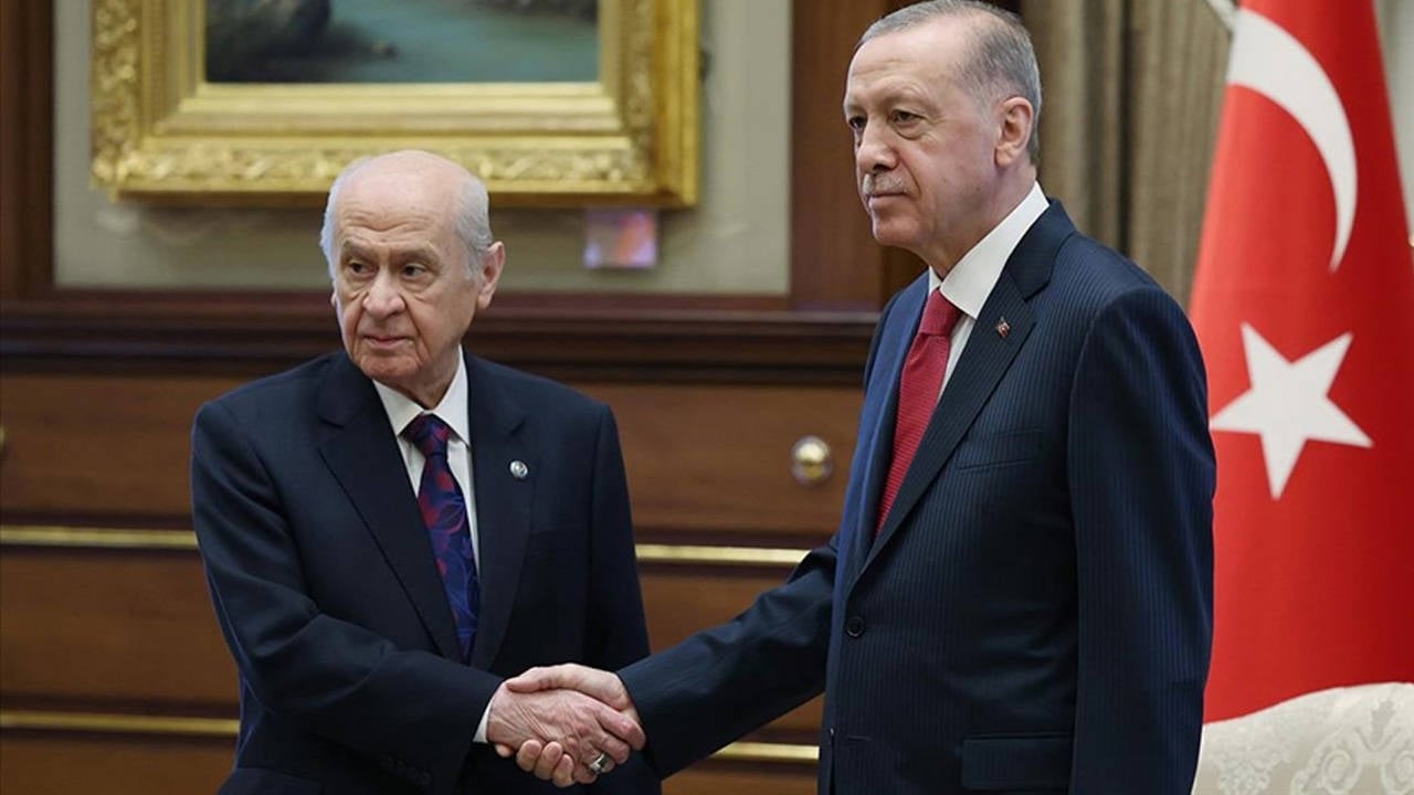 Devlet Bahçeli, Cumhurbaşkanı Recep Tayyip Erdoğan’ı Konutunda Ağırladı