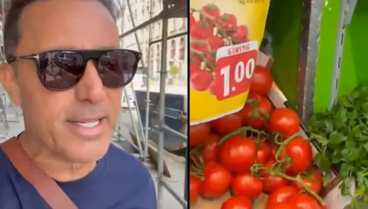 Mustafa Sandal Almanya’da Sokak Sokak Gezdi: Domates Kilosu Kaç Euro?