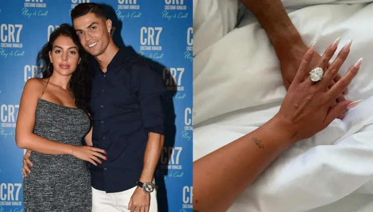 Ronaldo Sevgilisi Georgina Rodriguez’e Dev Yüzükle Teklif Yaptı